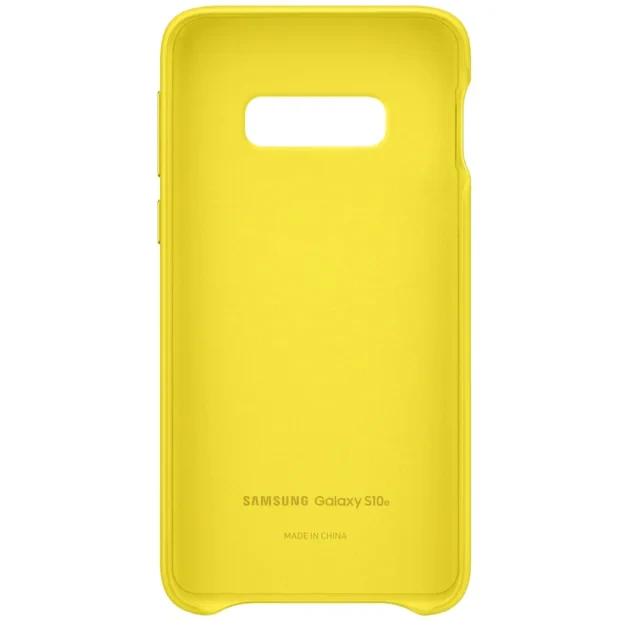 Husa Cover Leather Samsung pentru Samsung Galaxy S10e Galben