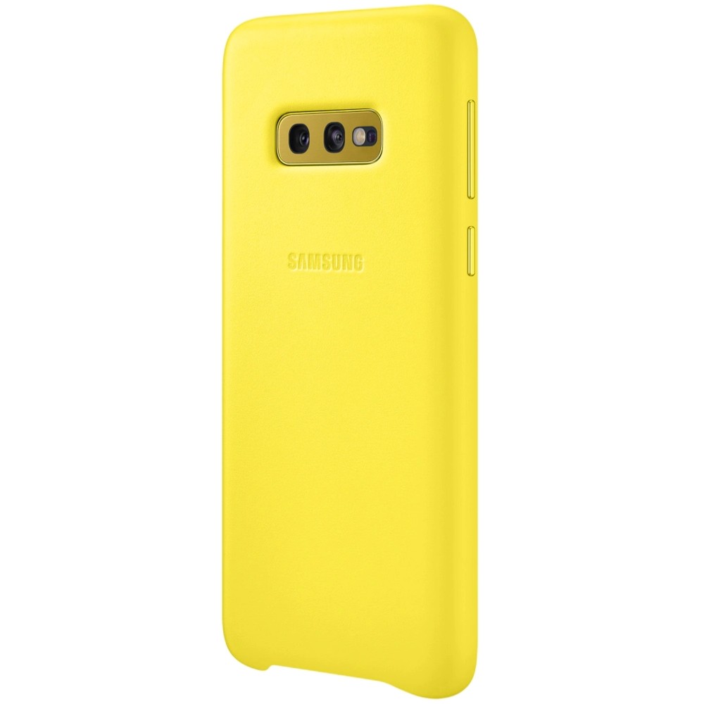 Husa Cover Leather Samsung pentru Samsung Galaxy S10e Galben thumb