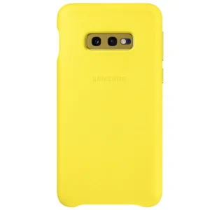 Husa Cover Leather Samsung pentru Samsung Galaxy S10e Galben