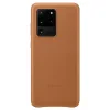 Husa Cover Leather Samsung pentru Samsung Galaxy S20 Ultra Maro