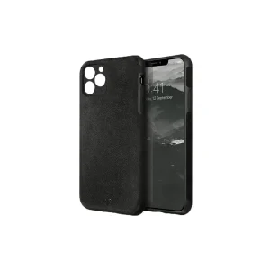 Husa Cover Leather Uniq Sueve pentru iPhone 11 Pro Max  Negru