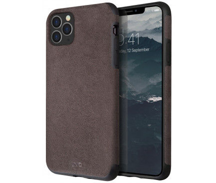 Husa Cover Leather Uniq Sueve pentru iPhone 11 Pro Max UNIQ-IP6.5HYB(2019)-SUVWGY Gri thumb