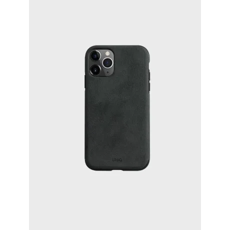 Husa Cover Leather Uniq Sueve pentru iPhone 11 Pro UNIQ-IP5.8HYB(2019)-SUVBLK Negru