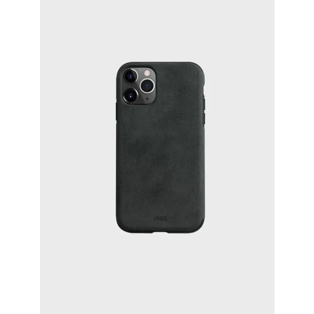 Husa Cover Leather Uniq Sueve pentru iPhone 11 Pro UNIQ-IP5.8HYB(2019)-SUVBLK Negru