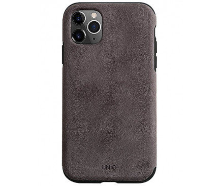 Husa Cover Leather Uniq Sueve pentru iPhone 11 Pro UNIQ-IP5.8HYB(2019)-SUVWGY Gri thumb