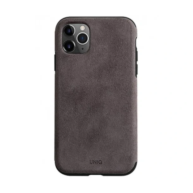 Husa Cover Leather Uniq Sueve pentru iPhone 11 Pro UNIQ-IP5.8HYB(2019)-SUVWGY Gri