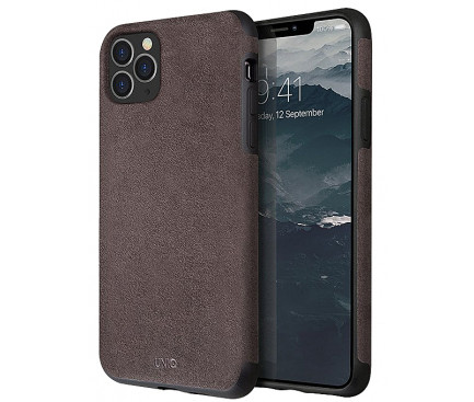 Husa Cover Leather Uniq Sueve pentru iPhone 11 Pro UNIQ-IP5.8HYB(2019)-SUVWGY Gri thumb