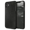 Husa Cover Leather Uniq Sueve pentru iPhone 11 Negru