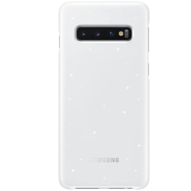 Husa Cover Led Samsung pentru Samsung Galaxy S10 Alb