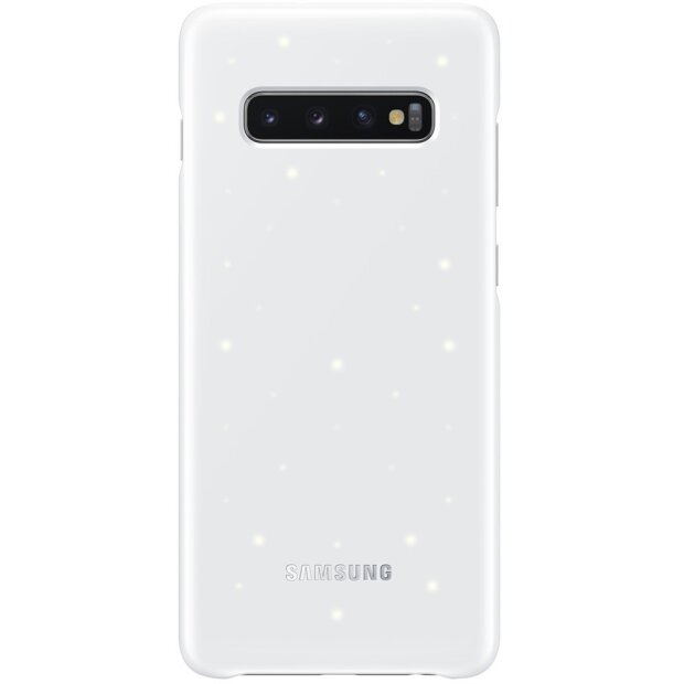 Husa Cover Led Samsung pentru Samsung Galaxy S10 Plus Alb