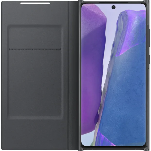 Husa Flip Led View Cover Samsung pentru Samsung Galaxy Note 20 Negru