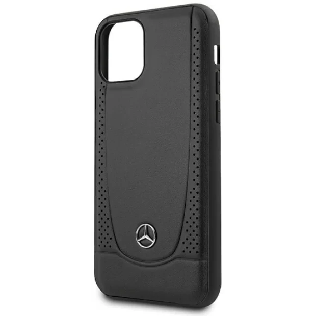 Husa Cover Mercedes Leather Urban pentru iPhone 12 Mini Black