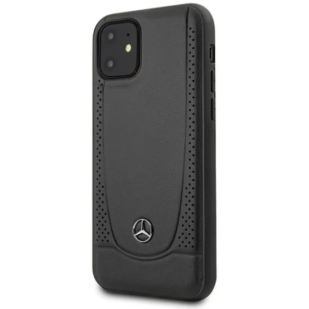 Husa Cover Mercedes Leather Urban pentru iPhone 12 Mini Black