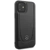 Husa Cover Mercedes Leather Urban pentru iPhone 12 Mini Black