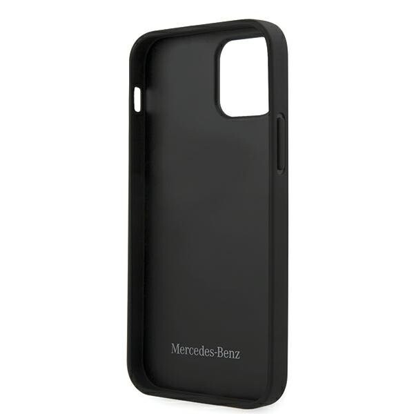 Husa Cover Mercedes Leather Urban pentru iPhone 12/12 Pro Black thumb