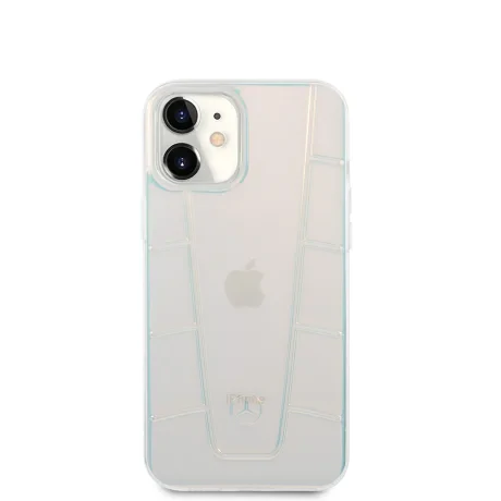 Husa Cover Mercedes Line Iridescent pentru iPhone 12 Mini Clear