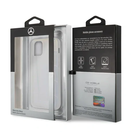 Husa Cover Mercedes Line Iridescent pentru iPhone 12 Mini Clear