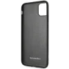 Husa Cover Mercedes Perforated Leather pentru iPhone 11 Pro Max, Negru