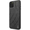 Husa Cover Mercedes Perforated Leather pentru iPhone 11 Pro Max, Negru