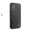 Husa Cover Mercedes Perforated Leather pentru iPhone 11 Pro, Negru
