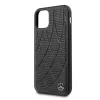 Husa Cover Mercedes Perforated Leather pentru iPhone 11 Pro, Negru