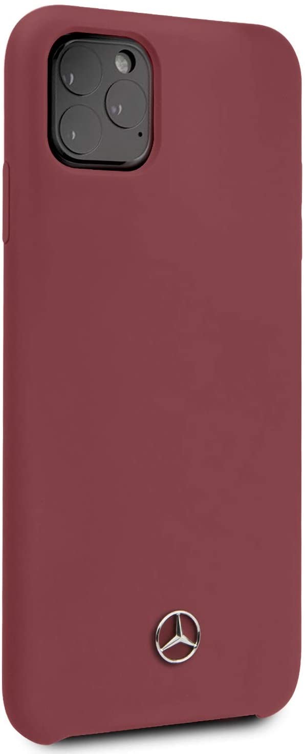 Husa Cover Mercedes Silicone pentru iPhone 11 Pro Max MEHCN65SILRE Rosu thumb