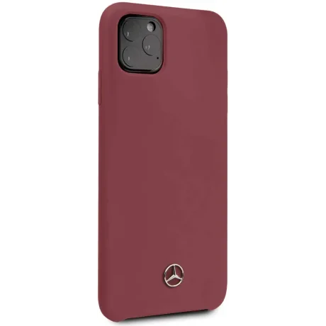 Husa Cover Mercedes Silicone pentru iPhone 11 Pro Max MEHCN65SILRE Rosu