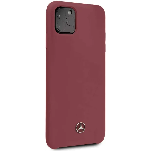 Husa Cover Mercedes Silicone pentru iPhone 11 Pro Max MEHCN65SILRE Rosu