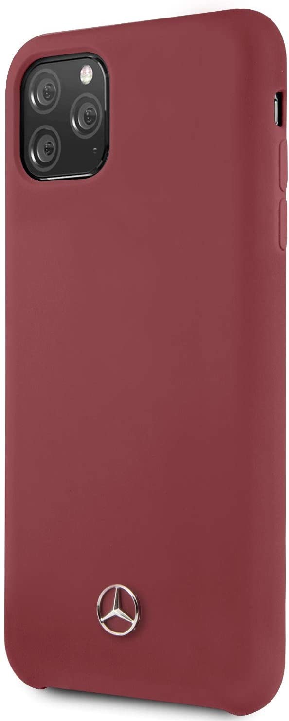 Husa Cover Mercedes Silicone pentru iPhone 11 Pro Max MEHCN65SILRE Rosu thumb