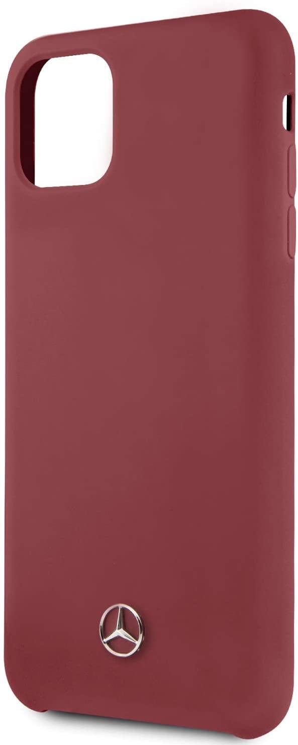 Husa Cover Mercedes Silicone pentru iPhone 11 Pro Max MEHCN65SILRE Rosu thumb