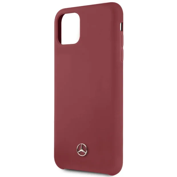 Husa Cover Mercedes Silicone pentru iPhone 11 Pro Max MEHCN65SILRE Rosu