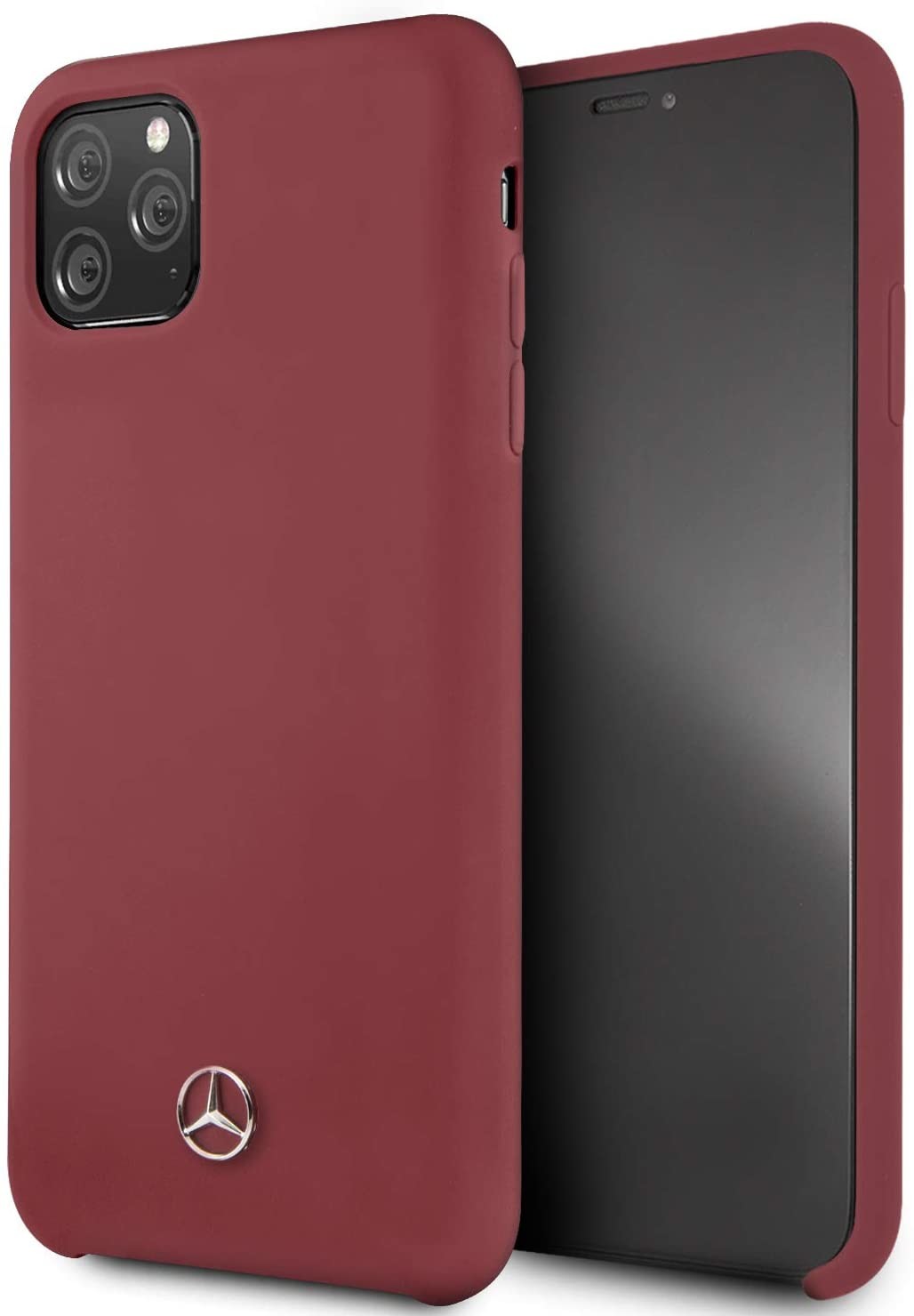Husa Cover Mercedes Silicone pentru iPhone 11 Pro Max MEHCN65SILRE Rosu thumb