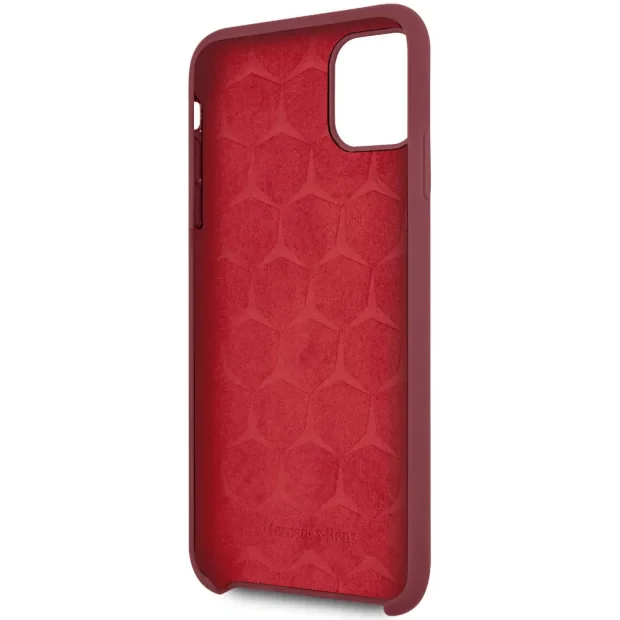 Husa Cover Mercedes Silicone pentru iPhone 11 Pro Max MEHCN65SILRE Rosu