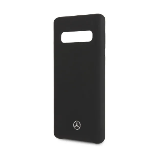 Husa Cover Mercedes Silicone pentru Samsung Galaxy S10 Black