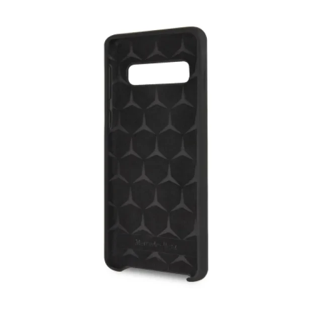 Husa Cover Mercedes Silicone pentru Samsung Galaxy S10 Black