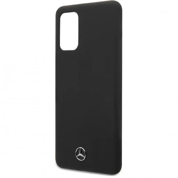 Husa Cover Mercedes Silicone pentru Samsung Galaxy S20 Negru