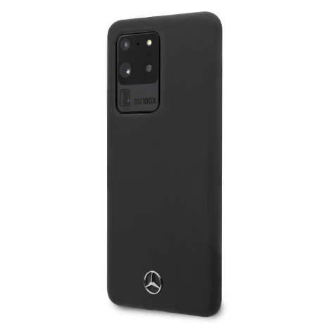 Husa Cover Mercedes Silicone pentru Samsung Galaxy S20 Ultra Black