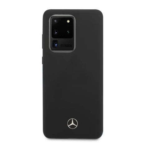 Husa Cover Mercedes Silicone pentru Samsung Galaxy S20 Ultra Black