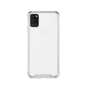 Husa Cover Mercury Hard Wonder pentru Samsung Galaxy A21s Transparent Rama Argintiu