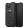 Husa Cover Mini Cooper Stitched Crossing Lines pentru iPhone 11 Pro Negru