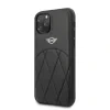 Husa Cover Mini Cooper Stitched Crossing Lines pentru iPhone 11 Pro Negru