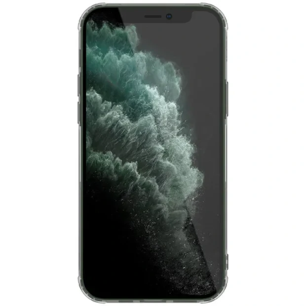 Husa Cover Nillkin Nature Silicon Slim pentru iPhone 12 Pro Max Fumuriu