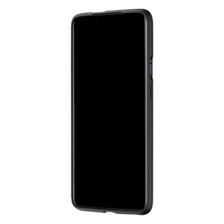 Husa Cover Plastic Bumper Karbon pentru OnePlus 7T Pro Negru