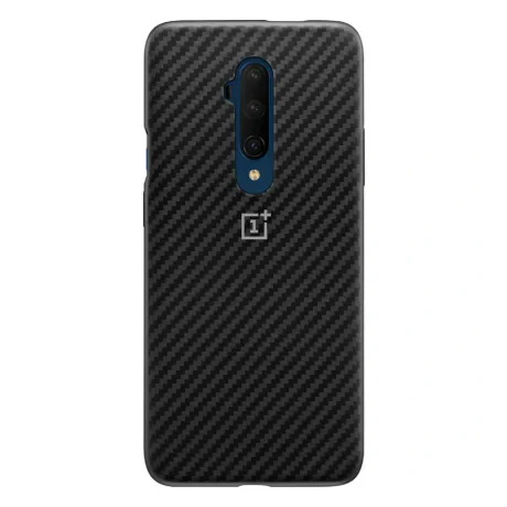 Husa Cover Plastic Bumper Karbon pentru OnePlus 7T Pro Negru