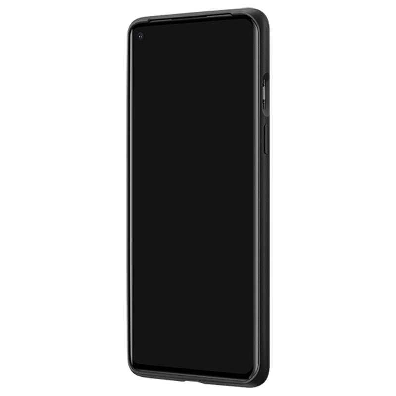 Husa Cover Plastic Bumper Karbon pentru OnePlus 8, Negru thumb