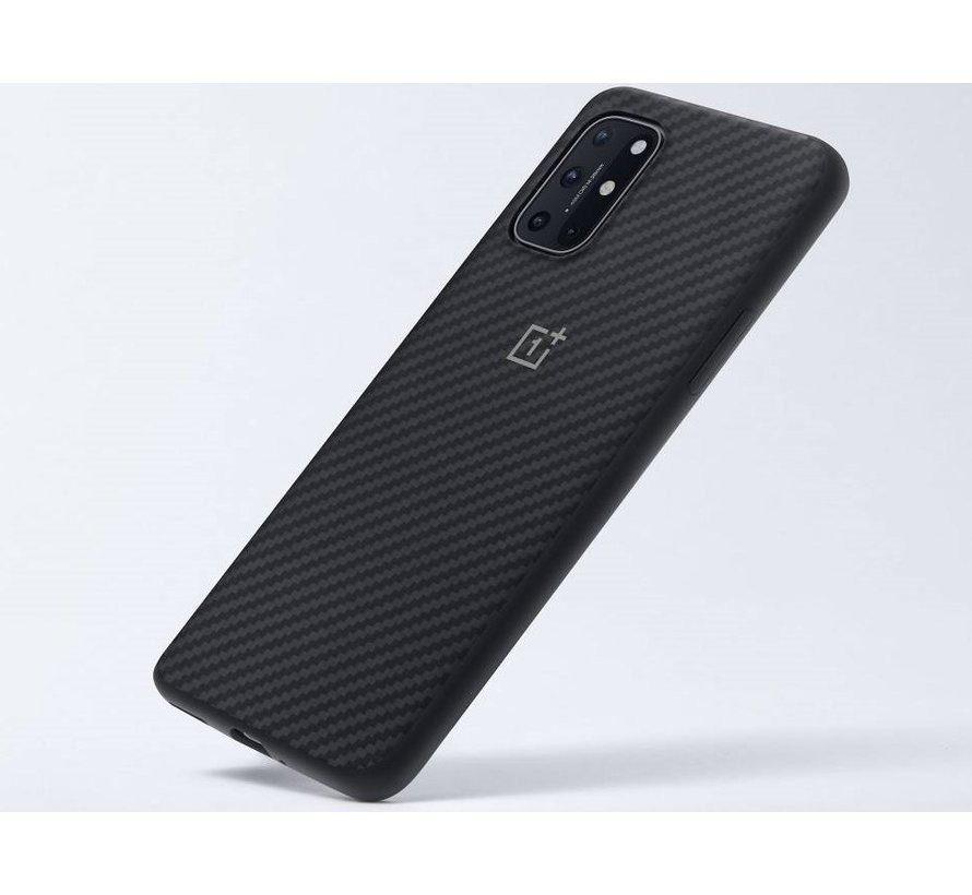 Husa Cover Plastic Bumper Karbon pentru OnePlus 8T Negru thumb