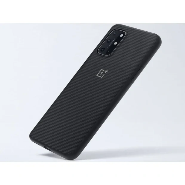 Husa Cover Plastic Bumper Karbon pentru OnePlus 8T Negru