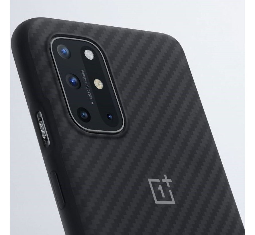 Husa Cover Plastic Bumper Karbon pentru OnePlus 8T Negru thumb