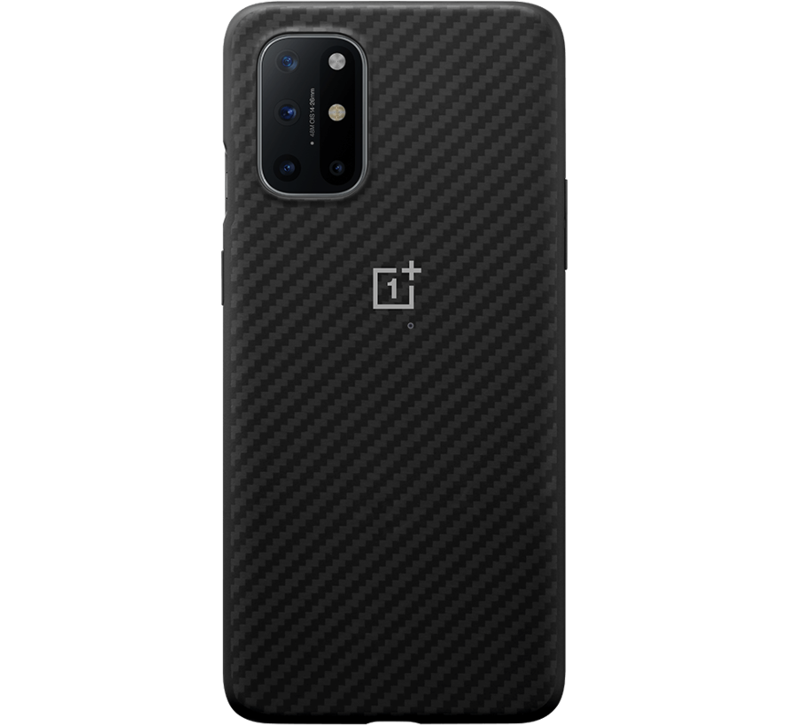 Husa Cover Plastic Bumper Karbon pentru OnePlus 8T Negru thumb