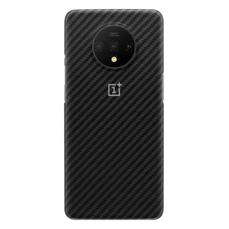 Husa Cover Plastic Karbon pentru OnePlus 7T Negru